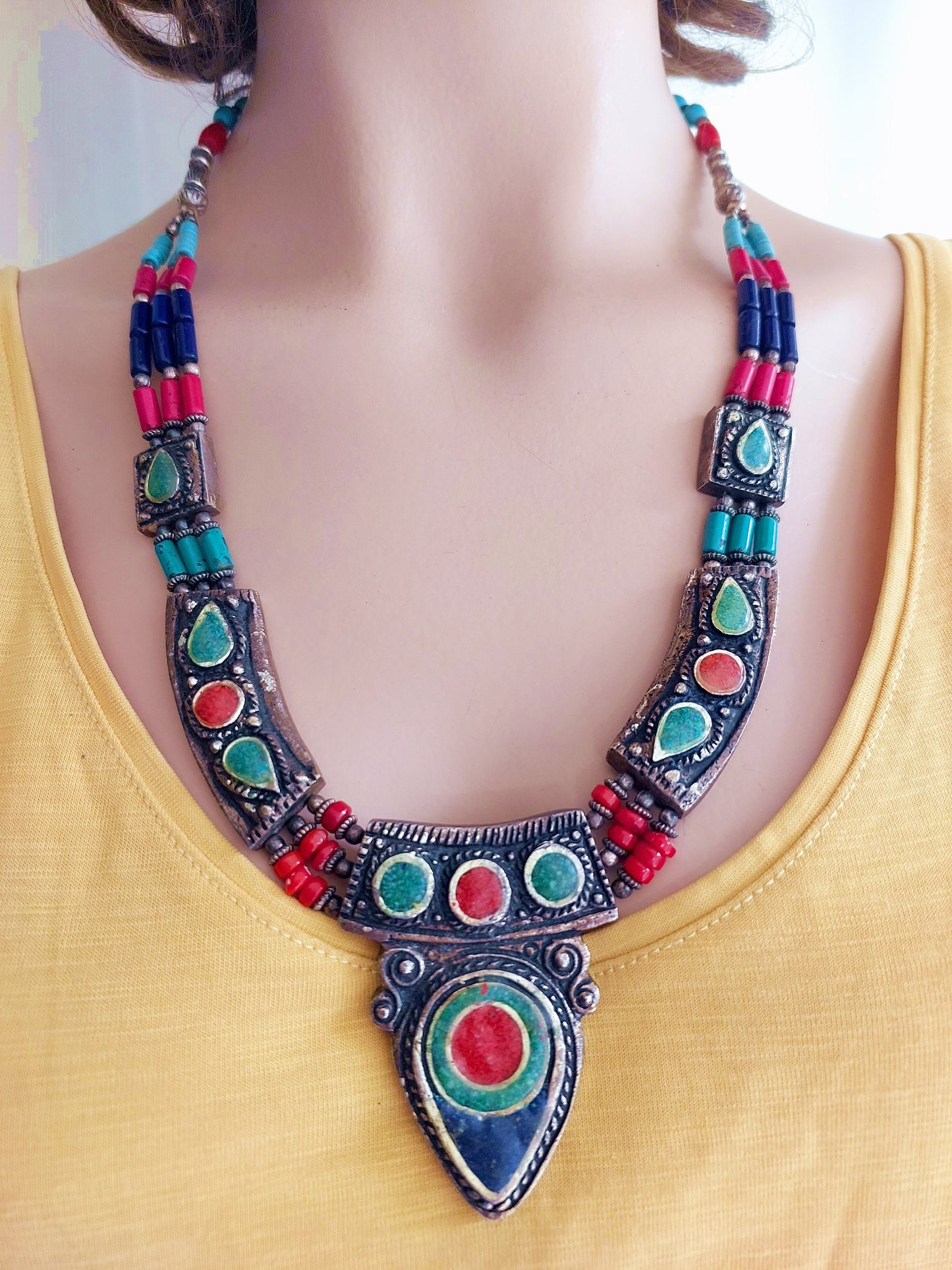 Authentic necklace from Nepal.