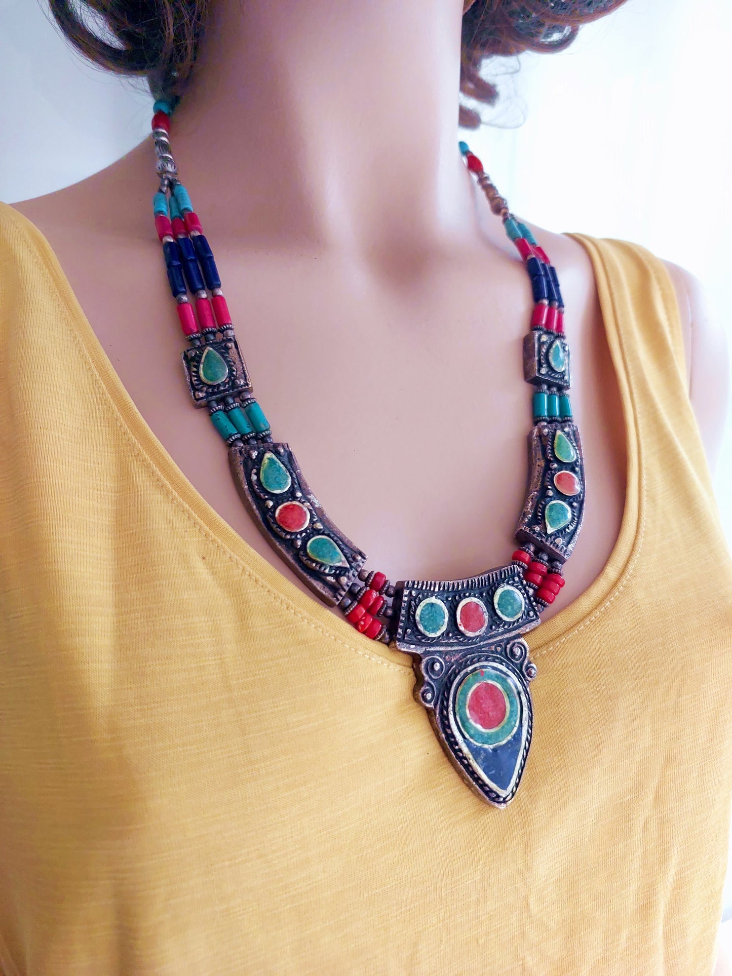 Authentic necklace from Nepal.